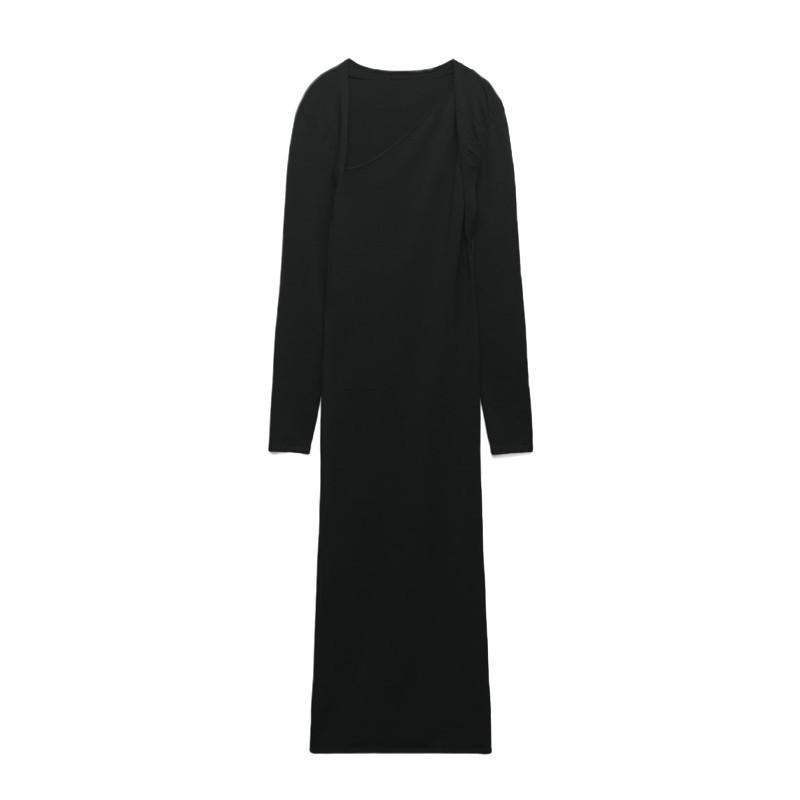 Dresses | Womens Chenille Long Dress With Padded Neckline