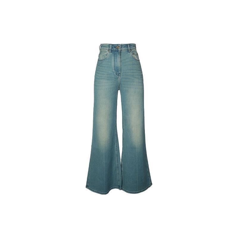 Jeans | Womens Indigo Denim Wide Leg Jeans