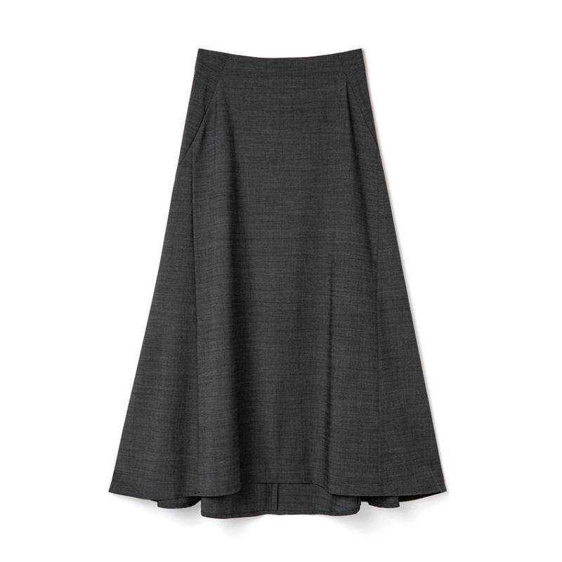 Skirts | Womens Tweed-Effect Scuba Fabric Midi Skirt