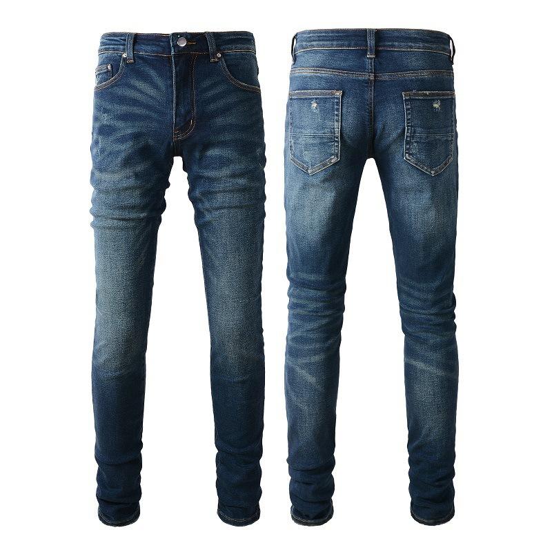 Jeans | Mens Regular Fit Jeans With Leather Pocket